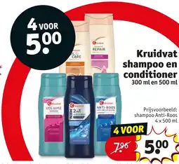 Kruidvat Kruidvat shampoo en conditioner aanbieding