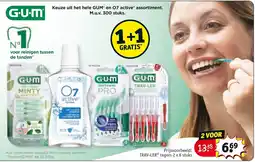 Kruidvat GUM en O7 active producten aanbieding