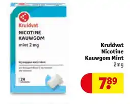 Kruidvat Kruidvat Nicotine Kauwgom Mint aanbieding