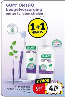 Kruidvat GUM ORTHO beugelverzorging aanbieding