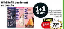 Kruidvat Wild Refill deodorant en douche aanbieding