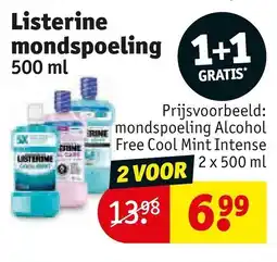 Kruidvat Listerine mondspoeling aanbieding