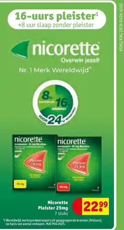 Kruidvat Nicoreette Pleister aanbieding