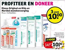Kruidvat Elmex Original en Kids en Meridol mondverzorging aanbieding