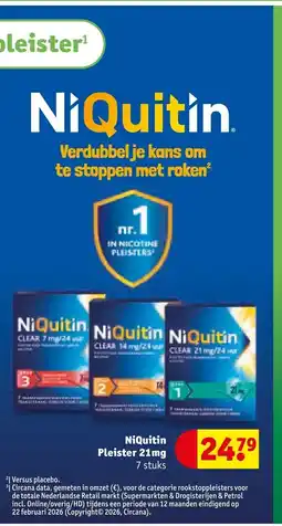 Kruidvat NiQuitin Pleister aanbieding