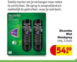 Kruidvat Nicorette Mint Mondspray aanbieding