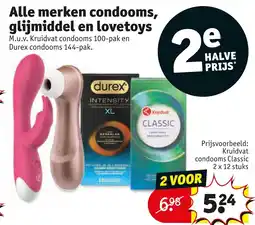 Kruidvat Condooms, glijmiddel en lovetoys aanbieding