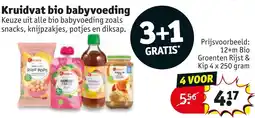 Kruidvat Kruidvat bio babyvoeding aanbieding
