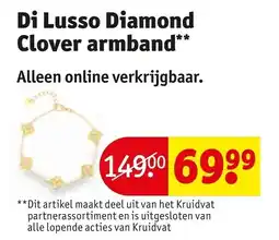 Kruidvat Di Lusso Diamond Clover armband aanbieding