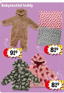 Kruidvat Babytextiel teddy aanbieding