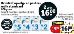 Kruidvat Kruidvat opvolg- en peuter-melk standaard aanbieding