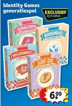 Kruidvat Identity Games generatiespel aanbieding