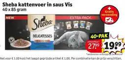 Kruidvat Sheba kattenvoer in saus Vis aanbieding
