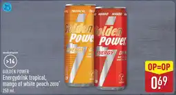 ALDI Golden Power Energydrink aanbieding