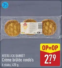 ALDI Creme brûlée rondo's aanbieding