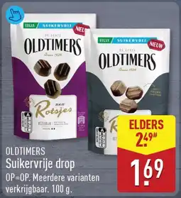 ALDI Oldtimers Suikervrije drop aanbieding