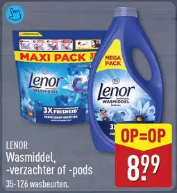 ALDI Lenor Wasmiddel aanbieding
