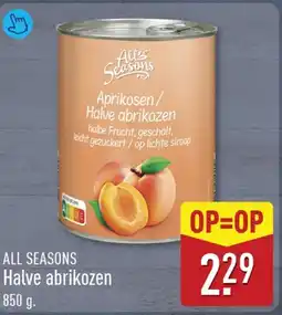 ALDI All Seasons Halve abrikozen aanbieding