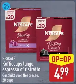 ALDI NESCAFÉ Koffiecups lungo, espresso of ristretto aanbieding