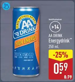 ALDI AA Drink Energydrink aanbieding