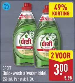 ALDI Dreft Quickwash afwasmiddel aanbieding