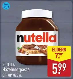ALDI Nutella Hazelnootpasta aanbieding