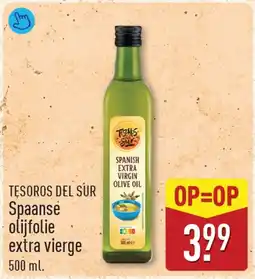 ALDI Tesoros del Sur Spaanse olijfolie extra vierge aanbieding