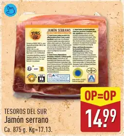 ALDI Jamón serrano aanbieding