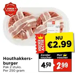 Vomar Voordeelmarkt Houthakkers-burger aanbieding