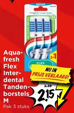 Vomar Voordeelmarkt Aqua-fresh Flex Inter-dental Tandenborstels aanbieding