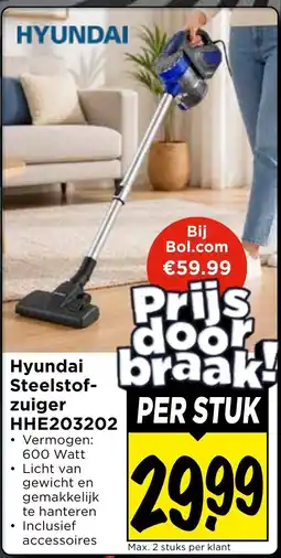 Vomar Voordeelmarkt Hyundai Steelstofzuiger aanbieding