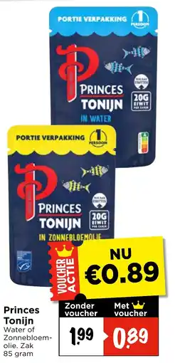 Vomar Voordeelmarkt Princes Tonijn aanbieding