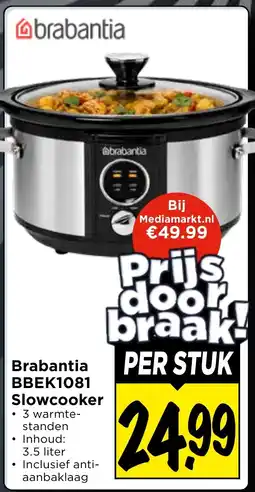 Vomar Voordeelmarkt Brabantia Slowcooker aanbieding