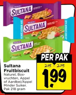 Vomar Voordeelmarkt Sultana Fruitbiscuit aanbieding