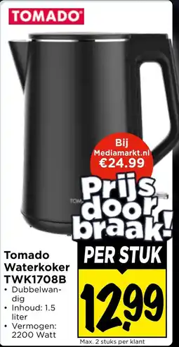 Vomar Voordeelmarkt Tomado Waterkoker aanbieding