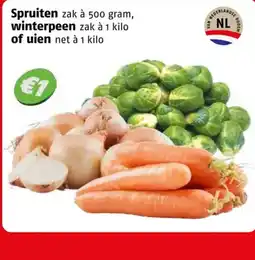 Poiesz Spruiten, winterpeen of uien aanbieding