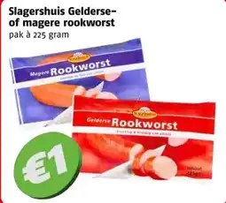 Poiesz Slagershuis Gelderse- of magere rookworst aanbieding