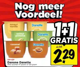Vomar Voordeelmarkt Alle Danone Danette aanbieding