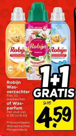 Vomar Voordeelmarkt Robijn Wasverzachter of Wasparfum aanbieding