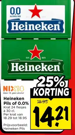 Vomar Voordeelmarkt Heineken Pils of 0.0% aanbieding