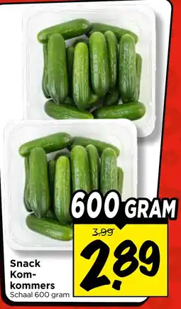 Vomar Voordeelmarkt Snack Komkommers aanbieding