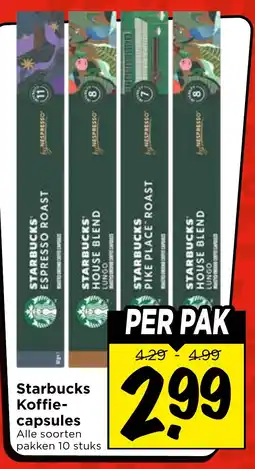 Vomar Voordeelmarkt Starbucks Koffie-capsules aanbieding