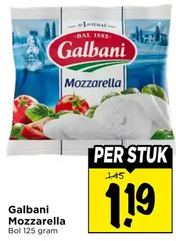 Vomar Voordeelmarkt Galbani Mozzarella aanbieding