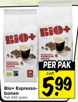 Vomar Voordeelmarkt Bio+ Espresso-bonen aanbieding