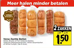 Vomar Voordeelmarkt Verse Zachte Bollen aanbieding