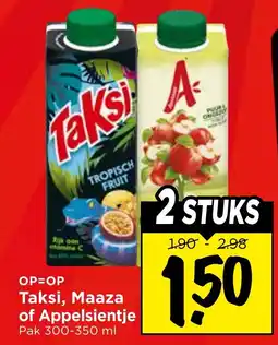 Vomar Voordeelmarkt Taksi, Maaza of Appelsientje aanbieding