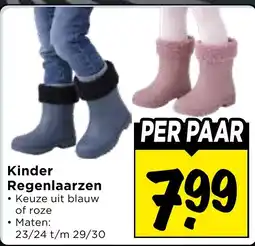 Vomar Voordeelmarkt Kinder Regenlaarzen aanbieding