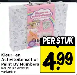 Vomar Voordeelmarkt Kleur- en Activiteitenset of Paint By Numbers aanbieding