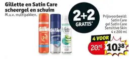 Kruidvat Gillette en Satin Care scheergel en schuim aanbieding