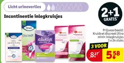 Kruidvat Incontinentie inlegkruisjes aanbieding